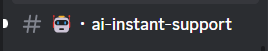 Discord AI instant support channel