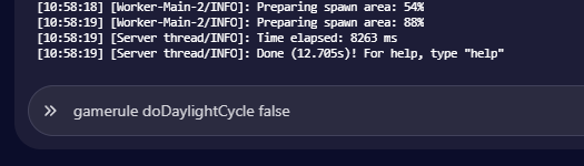 Do daylight cycle false in console