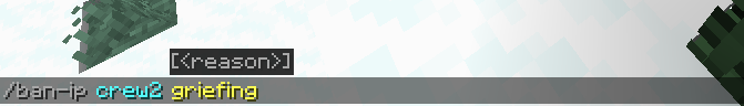 In game player ban for griefing, ban ip