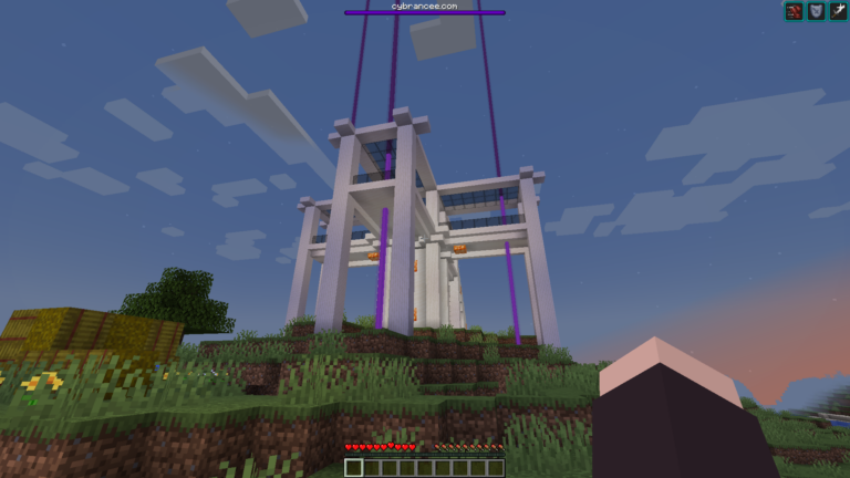 Minecraft in-game tower