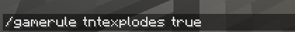 Minecraft TNT in-game enable command