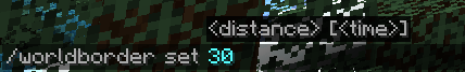 Minecraft world border distance in game command