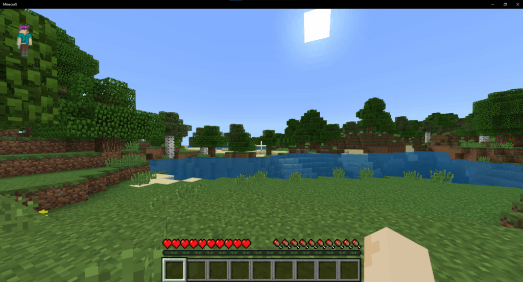 Minecraft Xbox gameplay