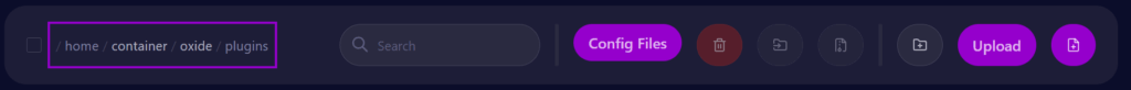 Cybrancee panel Rust server directory outlined