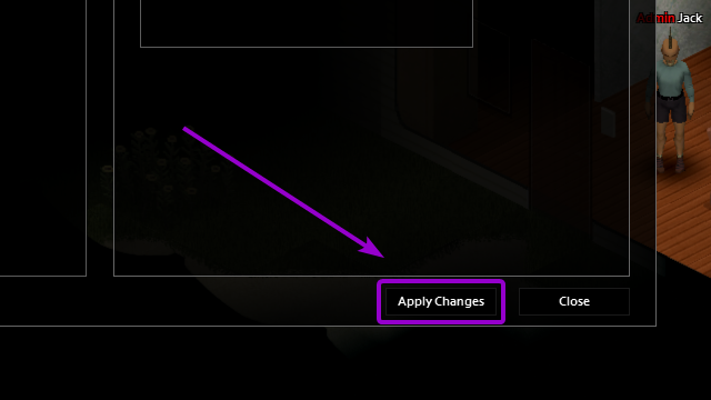 Project Zomboid save sandbox options button