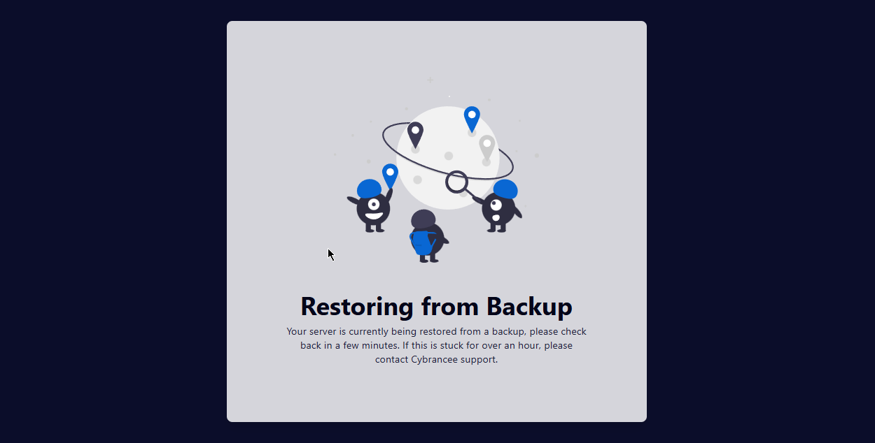 Restoring Backup Process