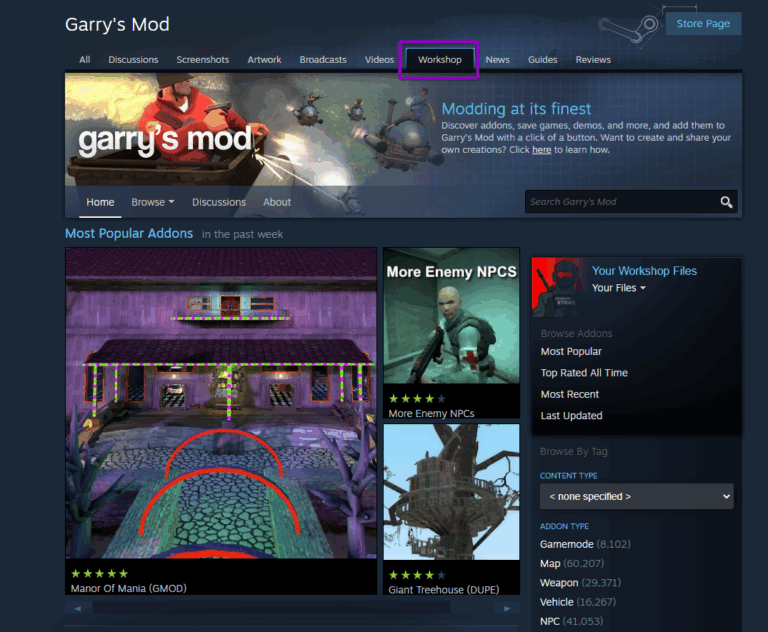 How To Add Gamemodes to Your Garry’s Mod Server Using Steam Workshop