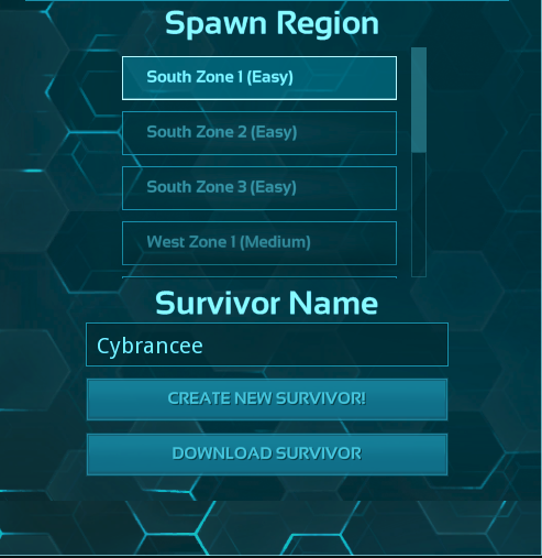 Ark: Survival Evolved spawn region