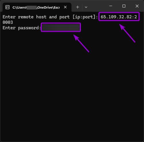 connection-to-the-server-from-the-rcon-client-outlined with arrow