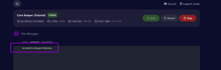 Core Keeper Game ID file