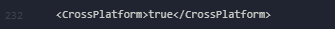 CrossPlatform line true
