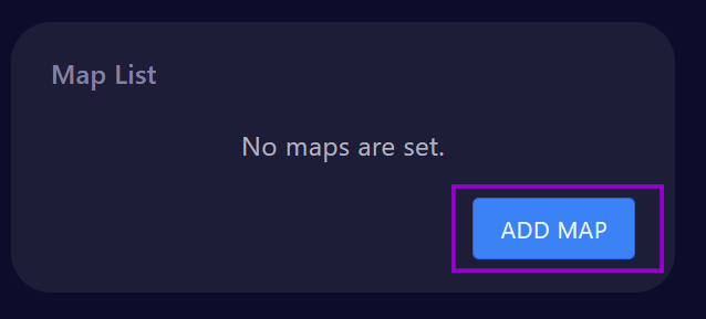 Cybrancee panel with Rust Wipe tab showing the button to add a custom map to the list.