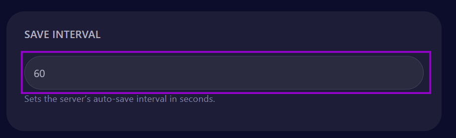 cybrancee Panel Rust Startup Page with Save Internal Field Outlined