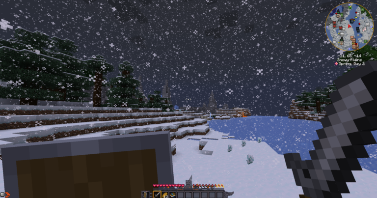 Minecraft Fabric gameplay