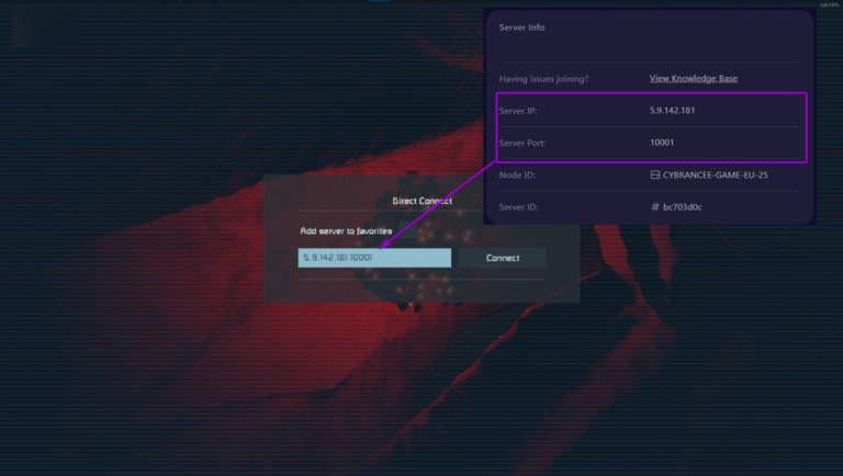 Space Engineers direct connect modal