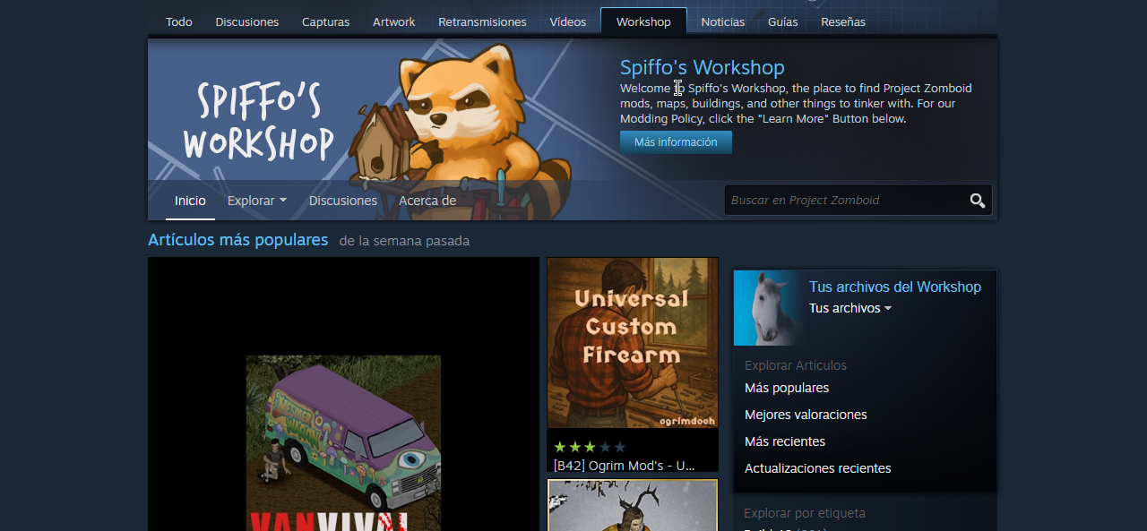 Project Zomboid Steam WorkShop
