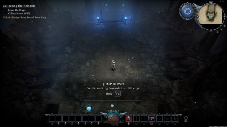 V Rising gameplay, collect the remains