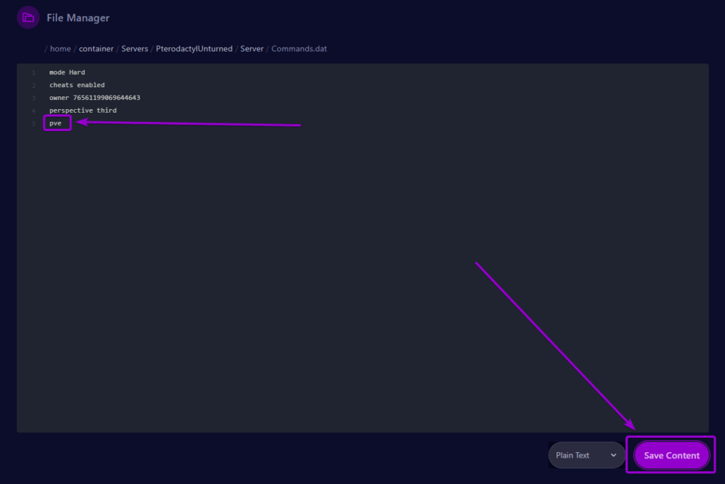 Cybrancee Panel Unturned Command.dat Pve Field Outlined