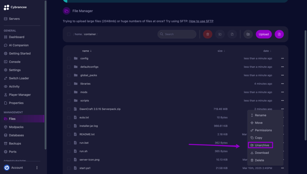 Dawncraft Unarchive Minecraft