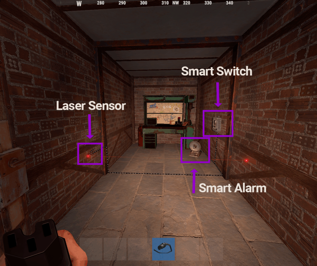 Rust ingame installation smart alarm with simple trigger