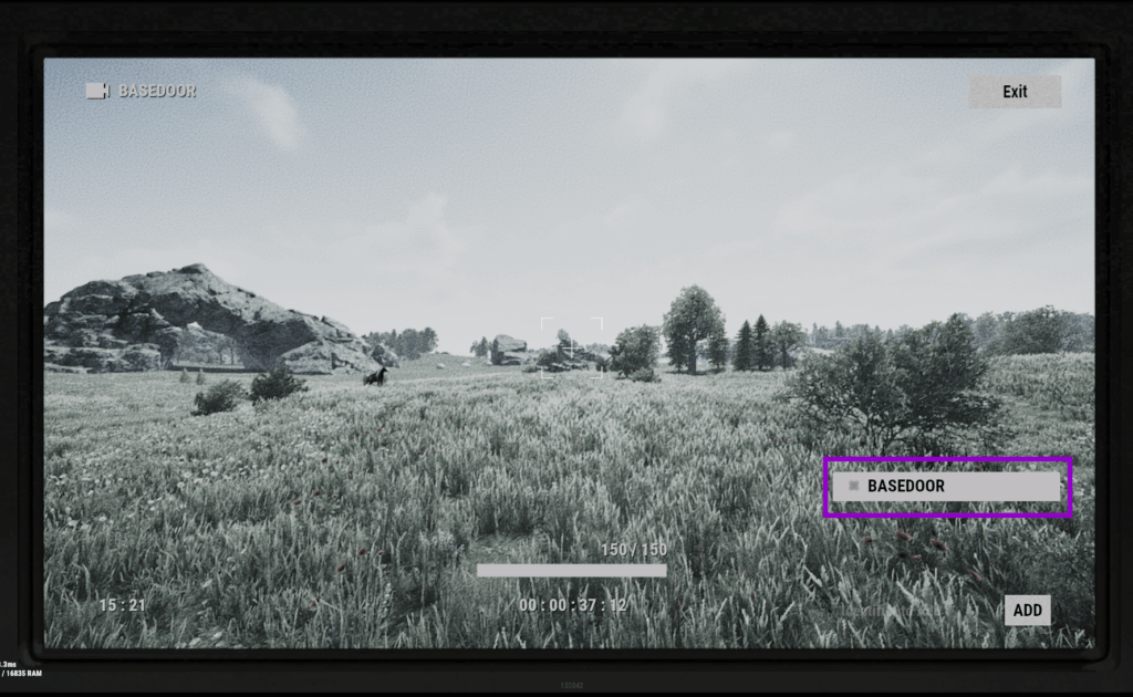 Rust ingame computer station live camera connected