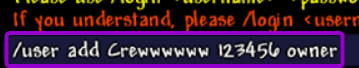 Terraria Server Console Add Owner Command Outlined