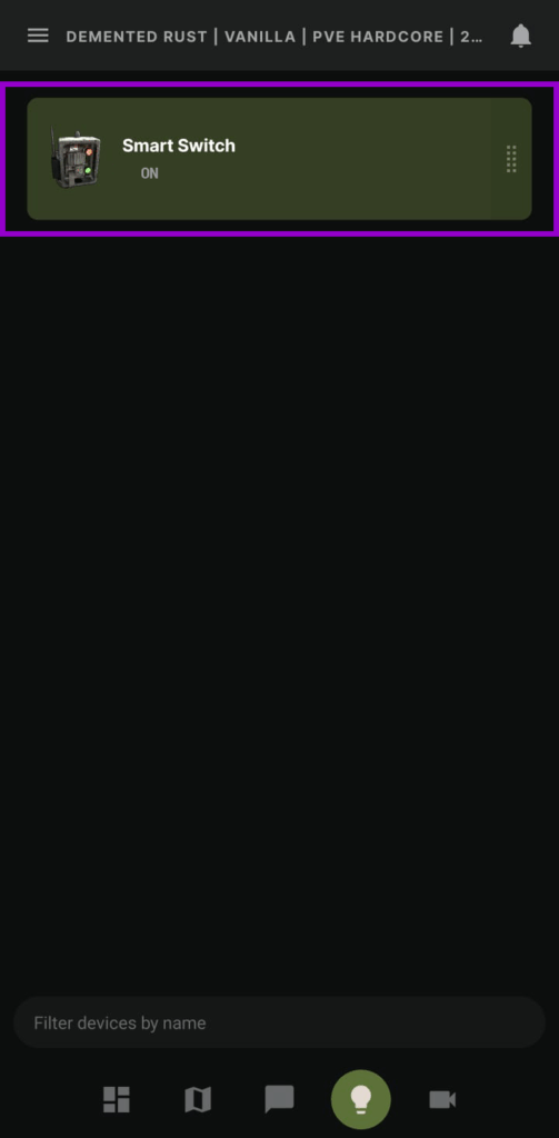 Rust app devices paired feed