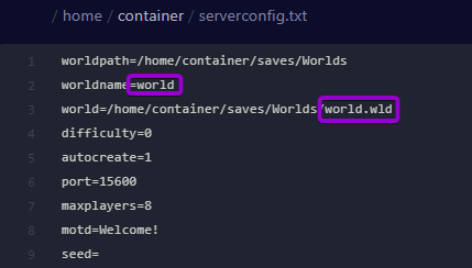 Cybrancee Panel Terraria Files Server Config World Outlined
