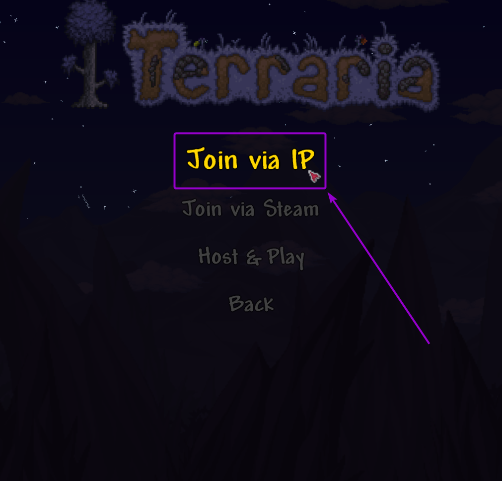Cybrancee Terraria Server Multiplayer Join Ip Option Outlined