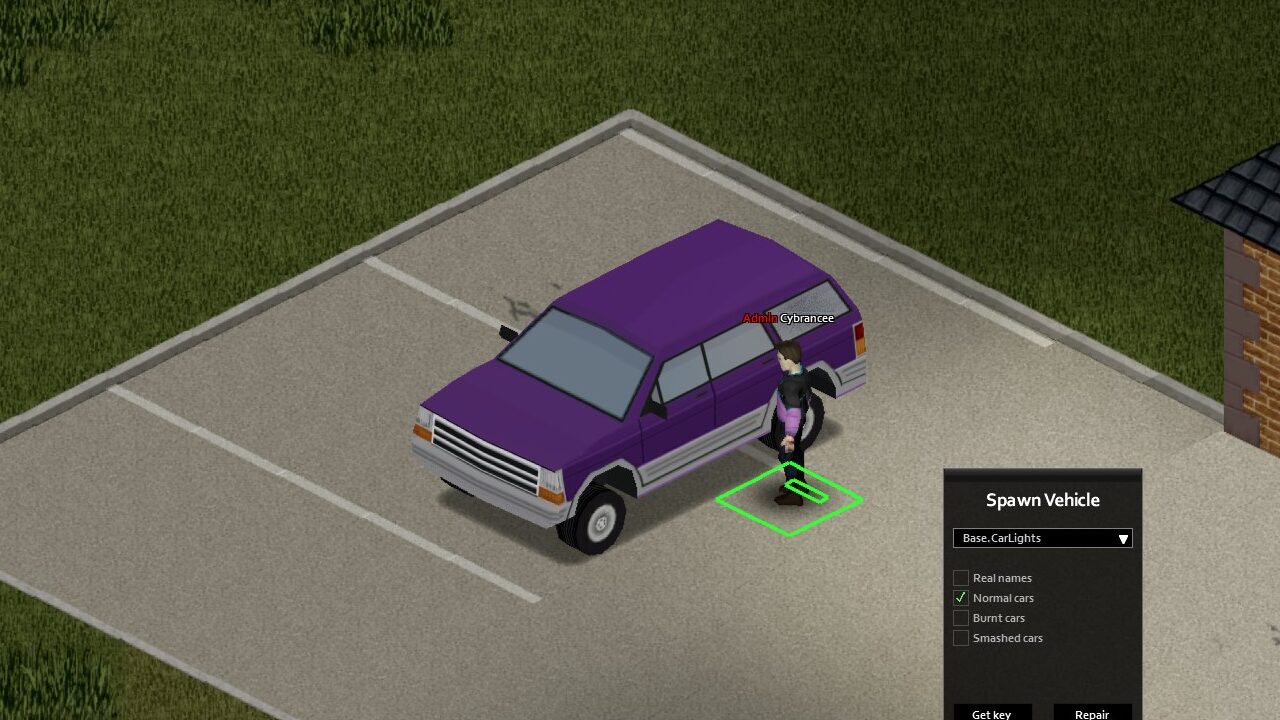 vehicle repaired with admin