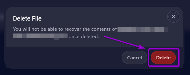 Confirming deletion of a specific player's UUID in the stats folder.
