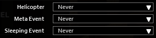 meta events disabled