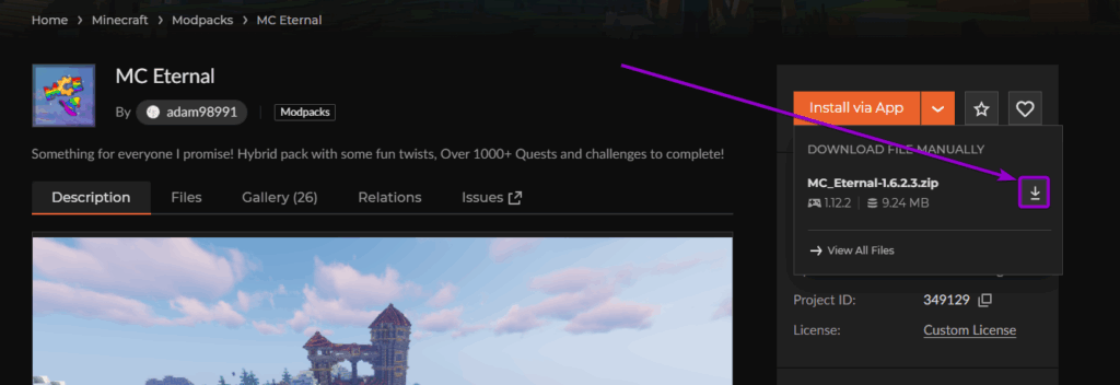 Eternal Download Page Manual Installation Outlined