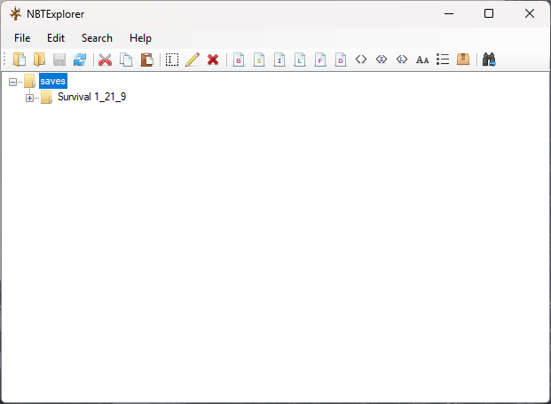 NBTExplorer user interface