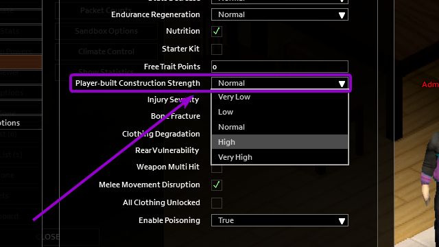 Options for increasing the durability of buildings, outlined with an arrow