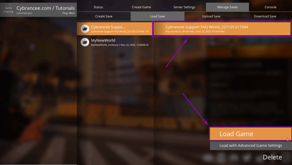 Satisfactory - Loading Game File