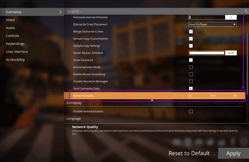 Satisfactory - Netwrok Quality