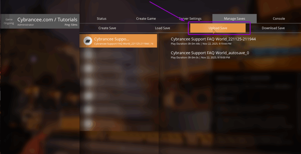 Satisfactory - Upload Save File