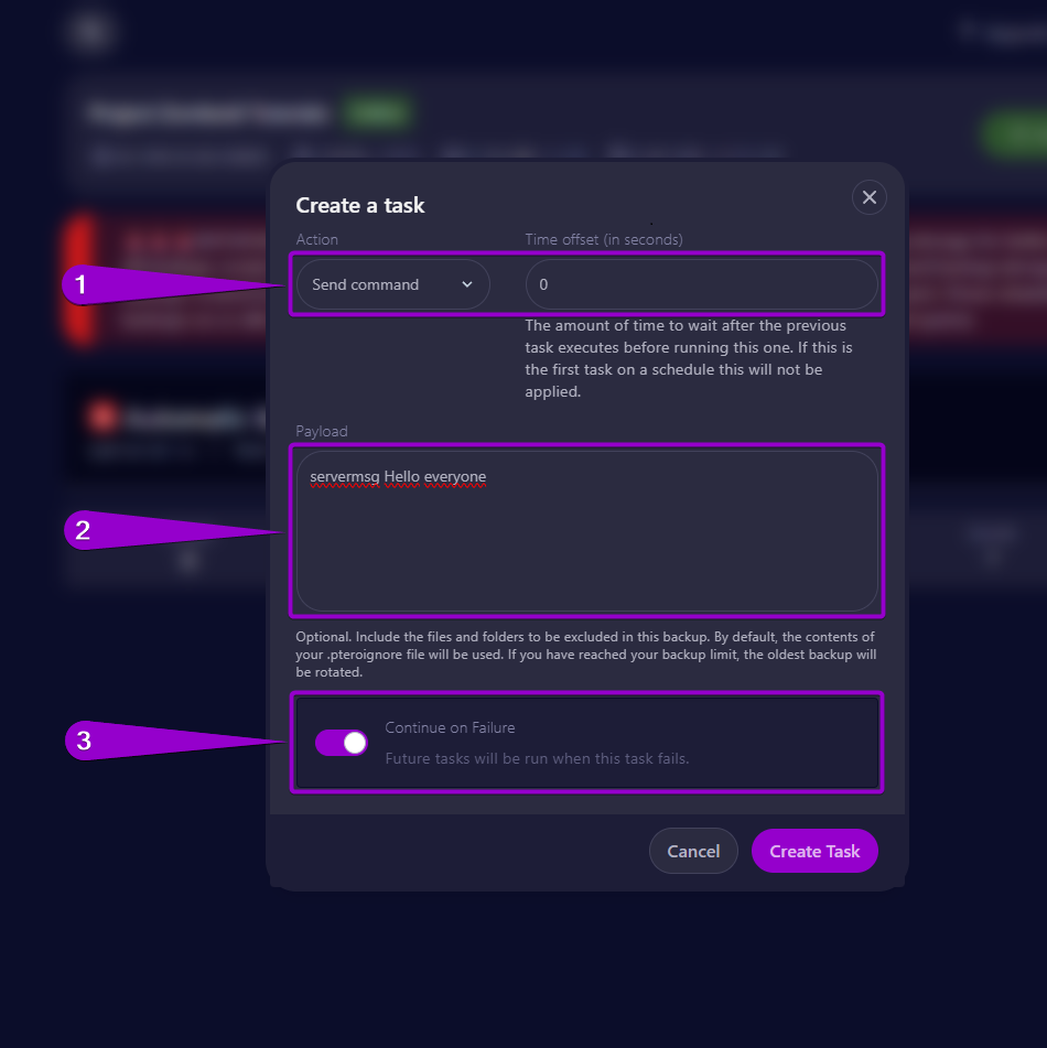Steps to configure automatic messages on a Project Zomboid server