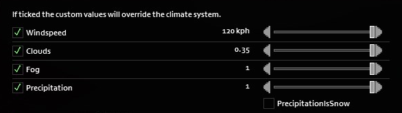 Configuration for an extreme storm level