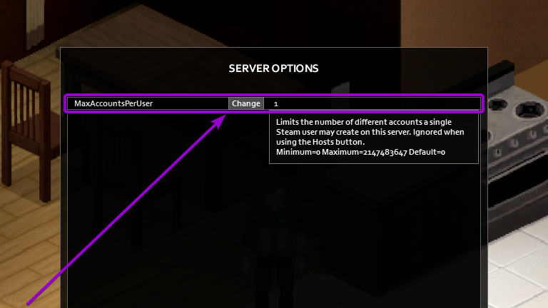 select the 'MaxAccountPerUser' Rectangle