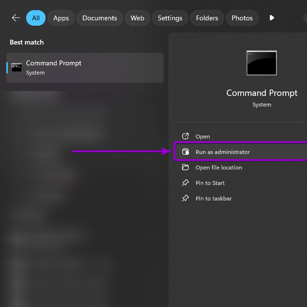 Button to open CMD as administrator