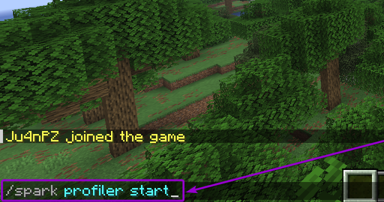 Command to start a profile in spark