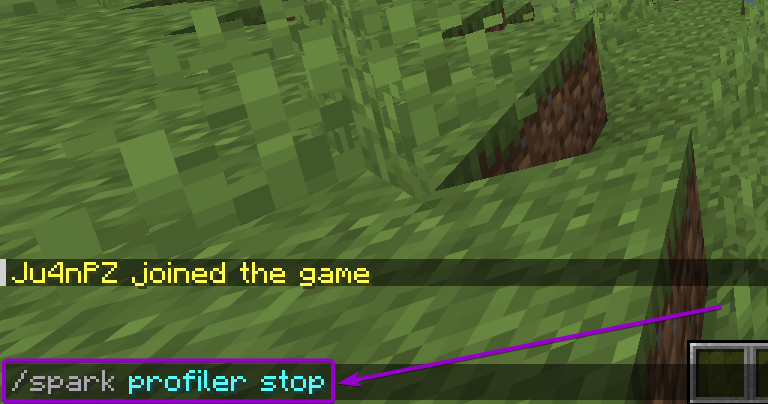 Command to stop a profile generation in spark