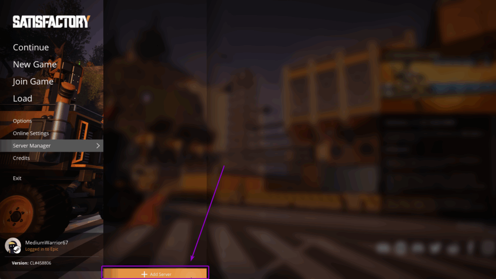 Satisfactory - Add Server