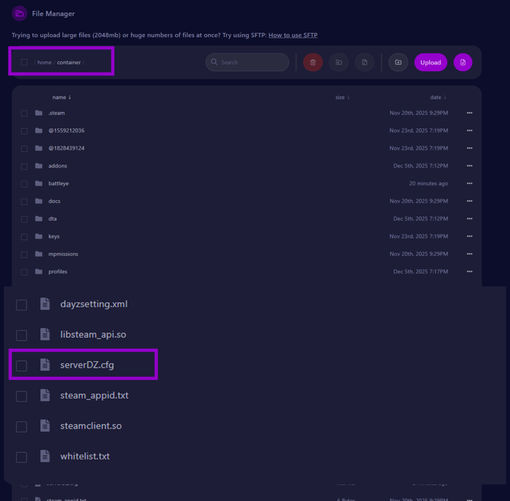 dayz serverdz.cfg file outlined