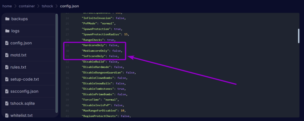 Cybrancee Terraria Panel Files Config Character Settings Outlined