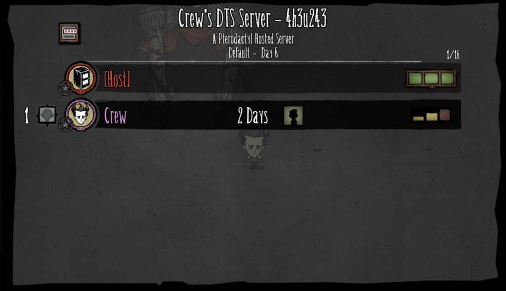 Dont Starve Together Gameplay Player List Outlined