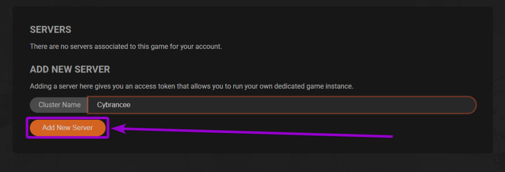 Dont Starve Together Website Cluster Create Outlined
