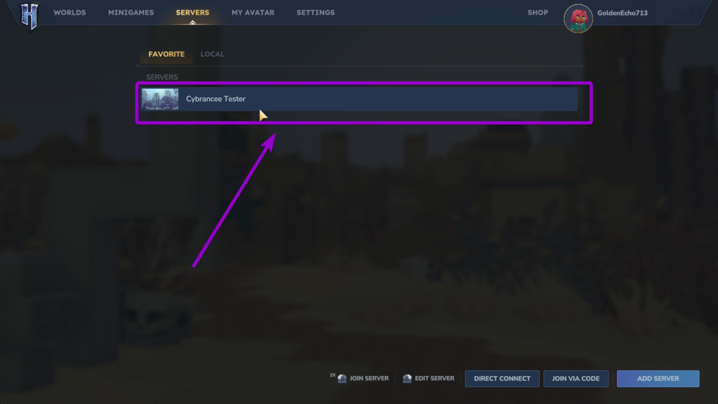 Log Into Hytale Server